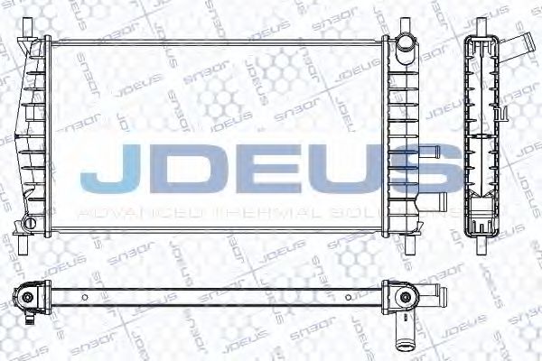 JDEUS RA0120961 Радиатор охлаждения двигателя JDEUS для MAZDA