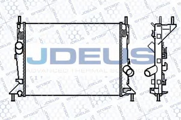 JDEUS 012M24 Радиатор охлаждения двигателя JDEUS для FORD