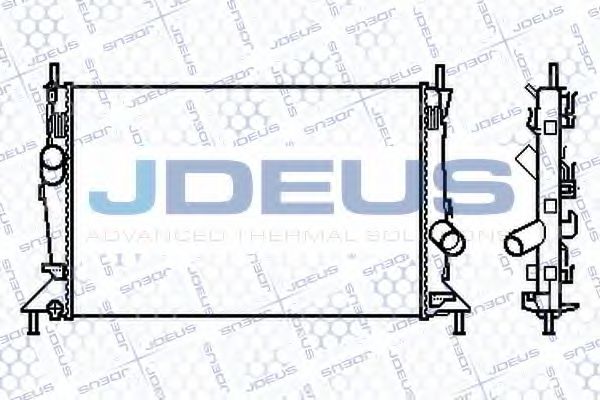 JDEUS 012M25 Радиатор охлаждения двигателя JDEUS для FORD