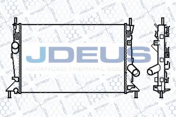 JDEUS 012M26 Радиатор охлаждения двигателя JDEUS для MAZDA