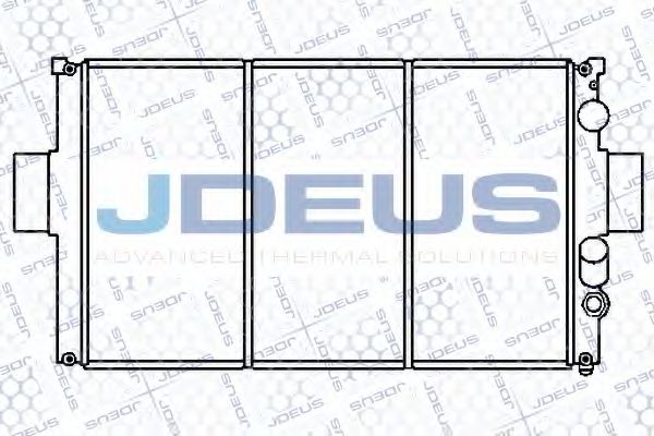 JDEUS 014E04 Радиатор охлаждения двигателя JDEUS для IVECO