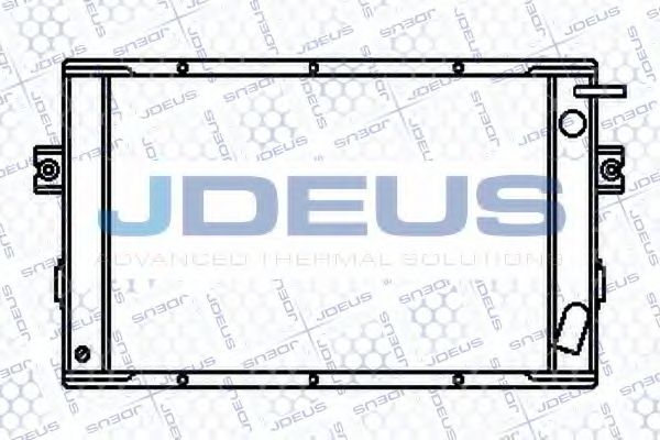 JDEUS 014M07 Радиатор охлаждения двигателя JDEUS для IVECO