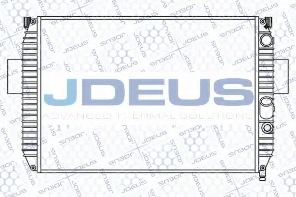 JDEUS 014N06 Радиатор охлаждения двигателя JDEUS для IVECO