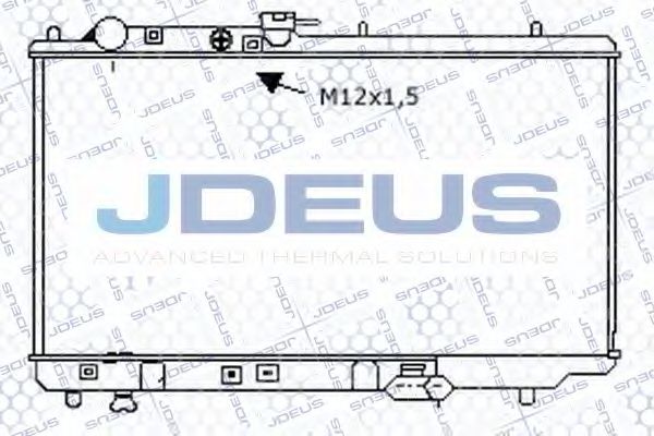 JDEUS 016N13 Радиатор охлаждения двигателя JDEUS для MAZDA