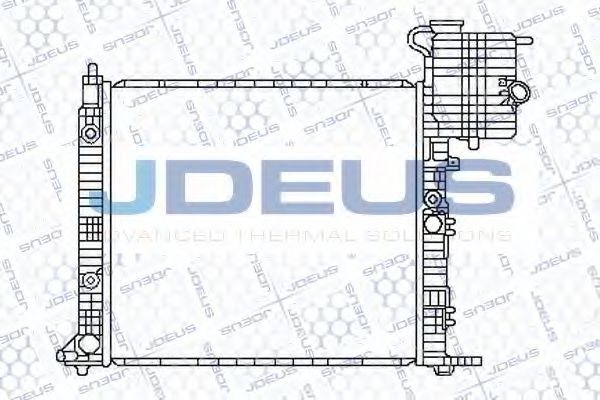JDEUS 017B15 Радиатор охлаждения двигателя JDEUS 