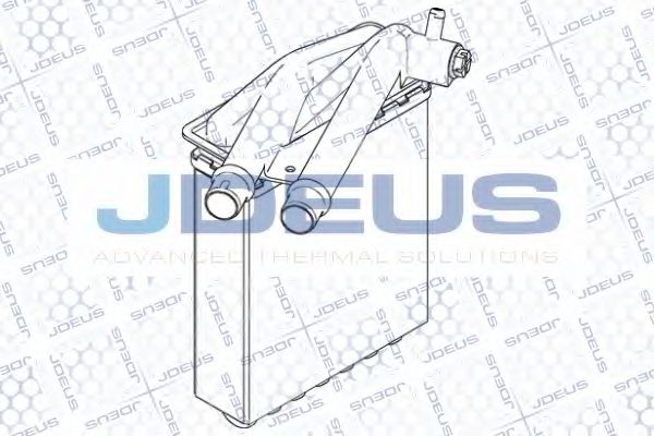 JDEUS RA2110941 Радиатор печки для FIAT ULYSSE