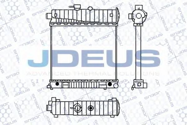 JDEUS 017B19 Радиатор охлаждения двигателя JDEUS 