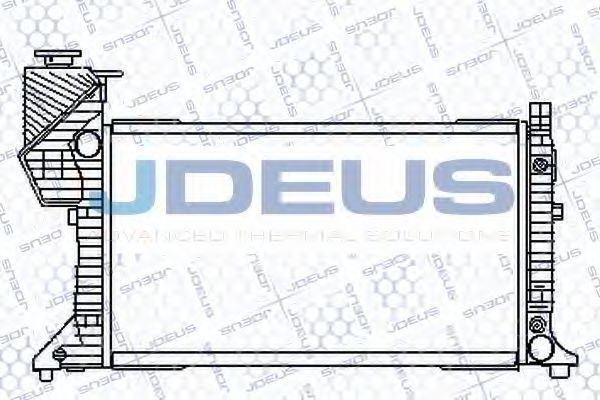 JDEUS 017B20 Радиатор охлаждения двигателя JDEUS для MERCEDES-BENZ