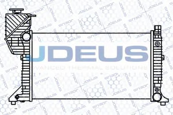 JDEUS 017B22 Радиатор охлаждения двигателя JDEUS для MERCEDES-BENZ