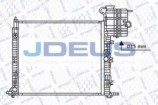 JDEUS 017B25 Радиатор охлаждения двигателя JDEUS 