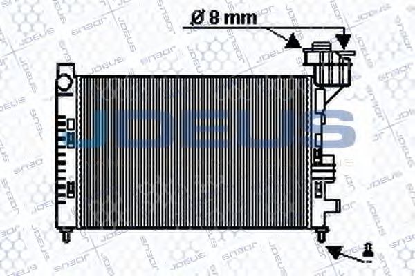 JDEUS 017M28 Радиатор охлаждения двигателя JDEUS для MERCEDES-BENZ