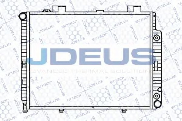 JDEUS 017M34 Радиатор охлаждения двигателя JDEUS для MERCEDES-BENZ
