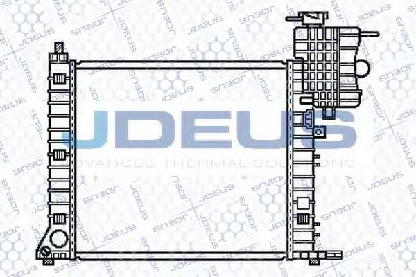 JDEUS 017M38 Радиатор охлаждения двигателя JDEUS 