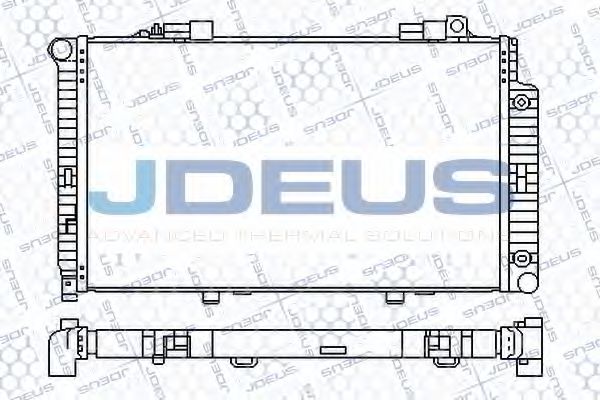 JDEUS 017M44 Радиатор охлаждения двигателя JDEUS для MERCEDES-BENZ