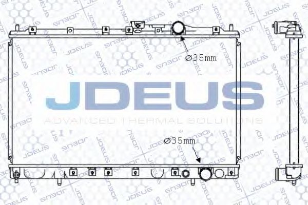 JDEUS 018M08 Радиатор охлаждения двигателя JDEUS для MITSUBISHI