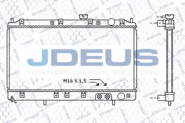 JDEUS 018M28 Радиатор охлаждения двигателя JDEUS для MITSUBISHI