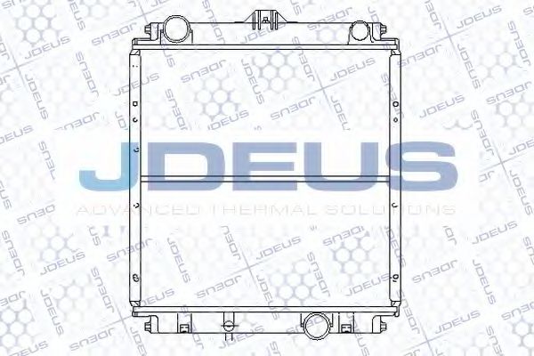 JDEUS 018M33 Радиатор охлаждения двигателя JDEUS для MITSUBISHI