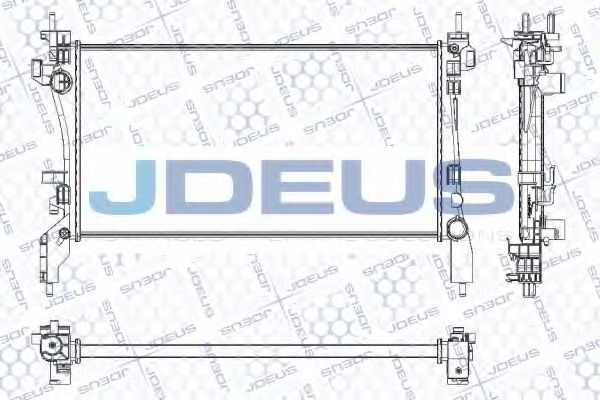 JDEUS RA0070290 Радиатор охлаждения двигателя JDEUS для FIAT