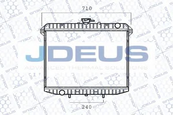 JDEUS 019B15 Радиатор охлаждения двигателя JDEUS для NISSAN