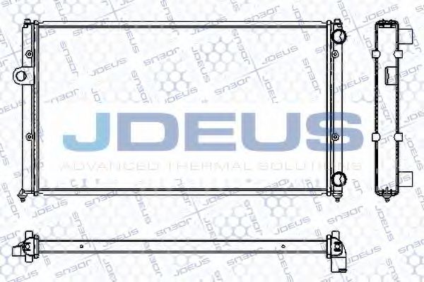 JDEUS RA0250051 Радиатор охлаждения двигателя JDEUS для SEAT