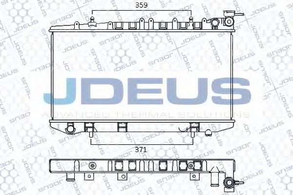 JDEUS 019M49 Радиатор охлаждения двигателя JDEUS для NISSAN