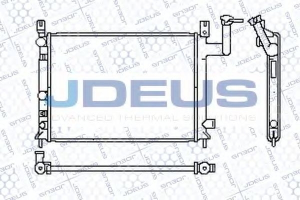 JDEUS 019N04 Радиатор охлаждения двигателя JDEUS 