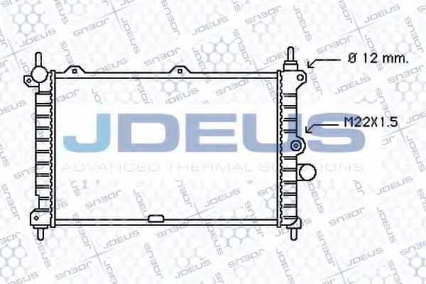 JDEUS 020M10 Радиатор охлаждения двигателя JDEUS для OPEL