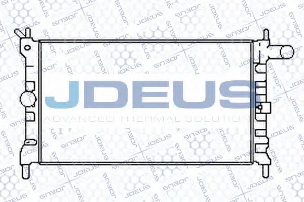 JDEUS 020M20 Радиатор охлаждения двигателя JDEUS для OPEL