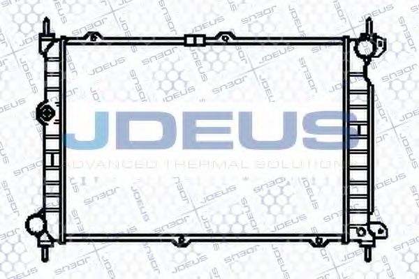 JDEUS 020M21 Радиатор охлаждения двигателя JDEUS для OPEL
