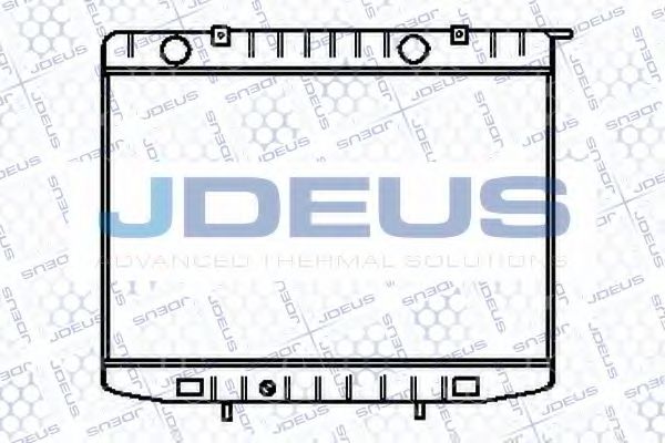 JDEUS 020M22 Радиатор охлаждения двигателя JDEUS 