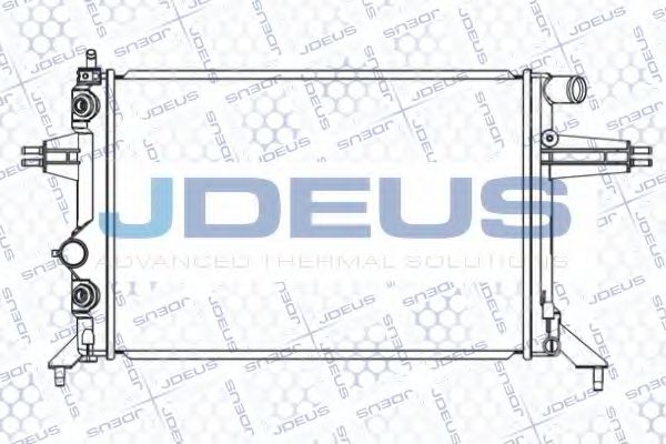 JDEUS 020M29 Радиатор охлаждения двигателя JDEUS для OPEL