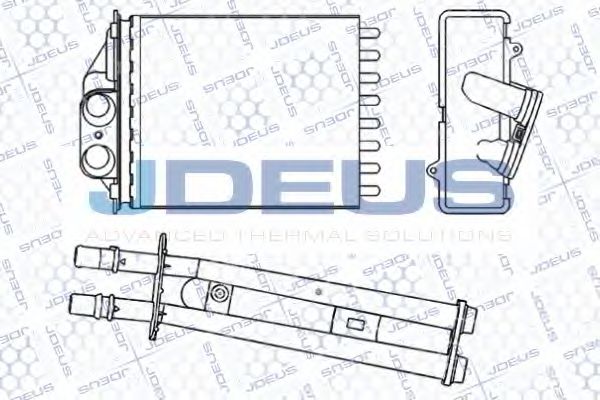 JDEUS RA2111230 Радиатор печки для ABARTH 500