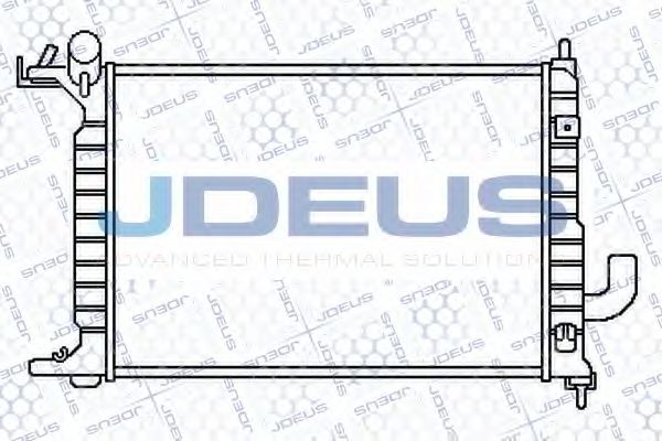 JDEUS 020M32 Радиатор охлаждения двигателя JDEUS для OPEL