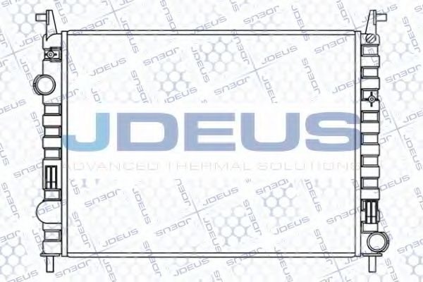 JDEUS 011M65 Радиатор охлаждения двигателя JDEUS для FIAT