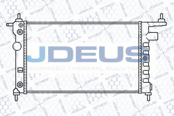 JDEUS 020M45 Радиатор охлаждения двигателя JDEUS для OPEL