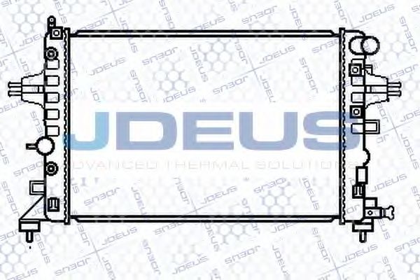 JDEUS 020M58 Радиатор охлаждения двигателя JDEUS для OPEL