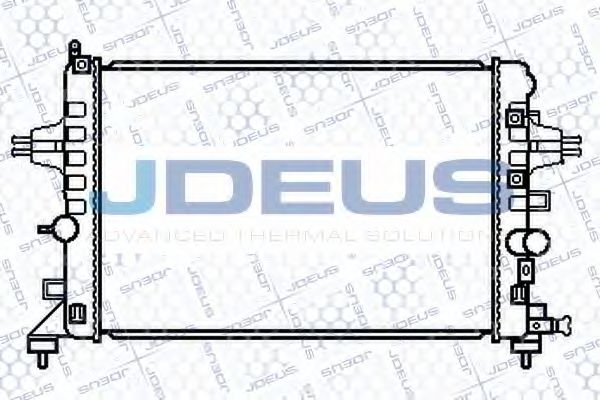 JDEUS 020M60 Радиатор охлаждения двигателя JDEUS для OPEL