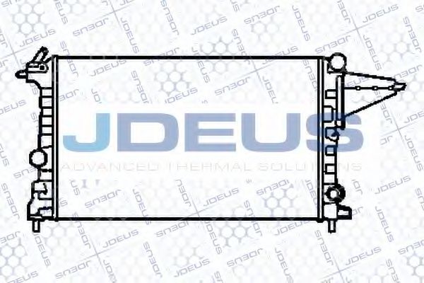 JDEUS 020V12 Радиатор охлаждения двигателя JDEUS 
