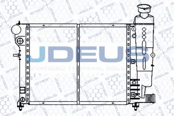 JDEUS 021E18 Радиатор охлаждения двигателя JDEUS 