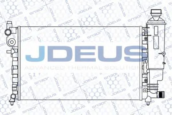 JDEUS 021E29 Радиатор охлаждения двигателя JDEUS для PEUGEOT