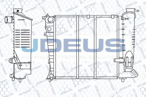 JDEUS 021E30 Радиатор охлаждения двигателя JDEUS для PEUGEOT