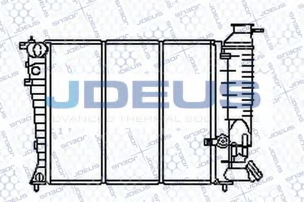 JDEUS 021E31 Радиатор охлаждения двигателя JDEUS для PEUGEOT