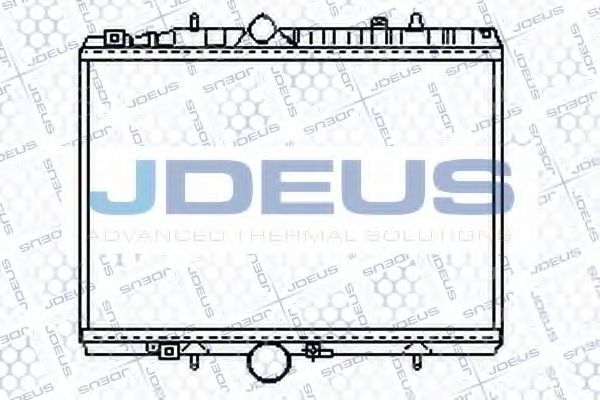 JDEUS 021M38 Радиатор охлаждения двигателя JDEUS для PEUGEOT