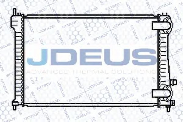 JDEUS 021M46 Радиатор охлаждения двигателя JDEUS для PEUGEOT