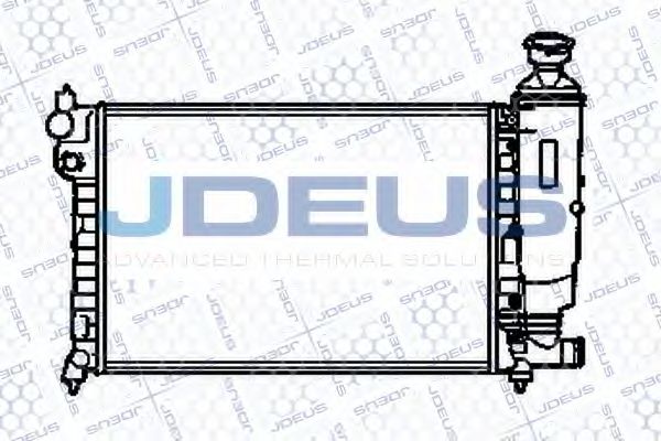 JDEUS 021V14 Радиатор охлаждения двигателя JDEUS для PEUGEOT