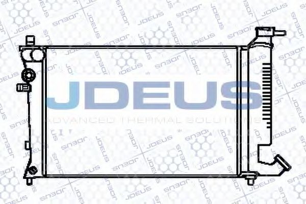 JDEUS 021V16 Радиатор охлаждения двигателя JDEUS для PEUGEOT