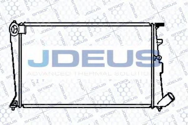 JDEUS 021V28 Радиатор охлаждения двигателя JDEUS для PEUGEOT