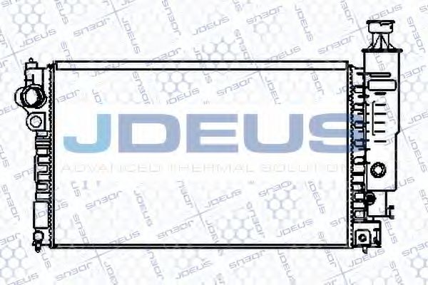 JDEUS 021V33 Радиатор охлаждения двигателя JDEUS для PEUGEOT