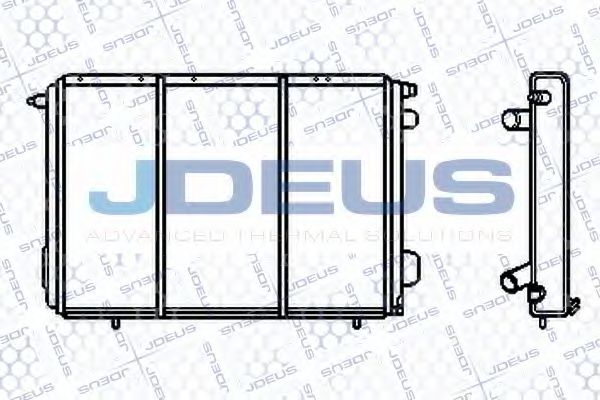 JDEUS 023B45 Радиатор охлаждения двигателя JDEUS для RENAULT