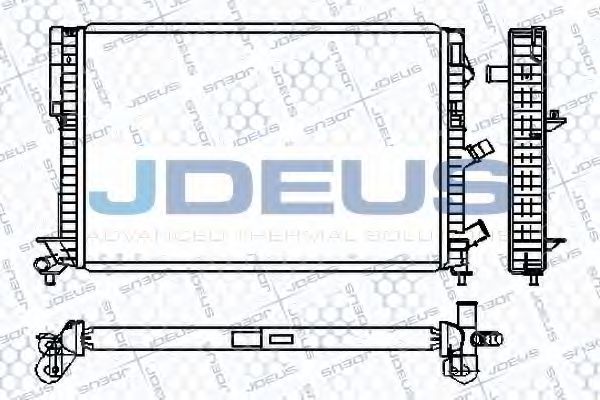 JDEUS 023B49 Радиатор охлаждения двигателя JDEUS для RENAULT